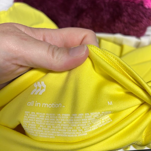 All in Motion White and Yellow Skater Skirt Set - Picture 6 of 6